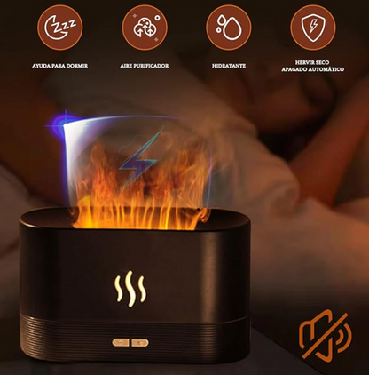 Humidificador de aroma ultrasónico, humo visible relajante, nebulizador led